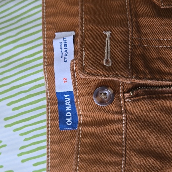 Old Navy Utility Pants Sz 12 Brown - Picture 2 of 4